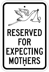 Expectant Mother Parking - 12x18-inch